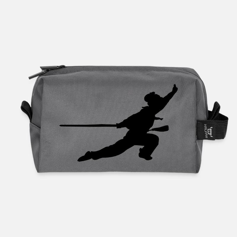 Taichi Qiong Kung Fu - Recycelte Kulturtasche - Anthrazit