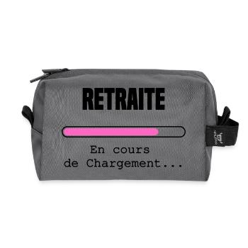 Retraite en cours de chargement - Trousse de toilette en tissu recyclé - anthracite - Devant