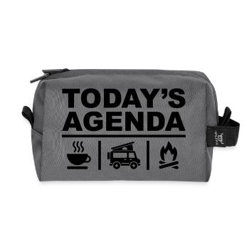 Todays Agenda - Recycelte Kulturtasche - Anthrazit - Vorne