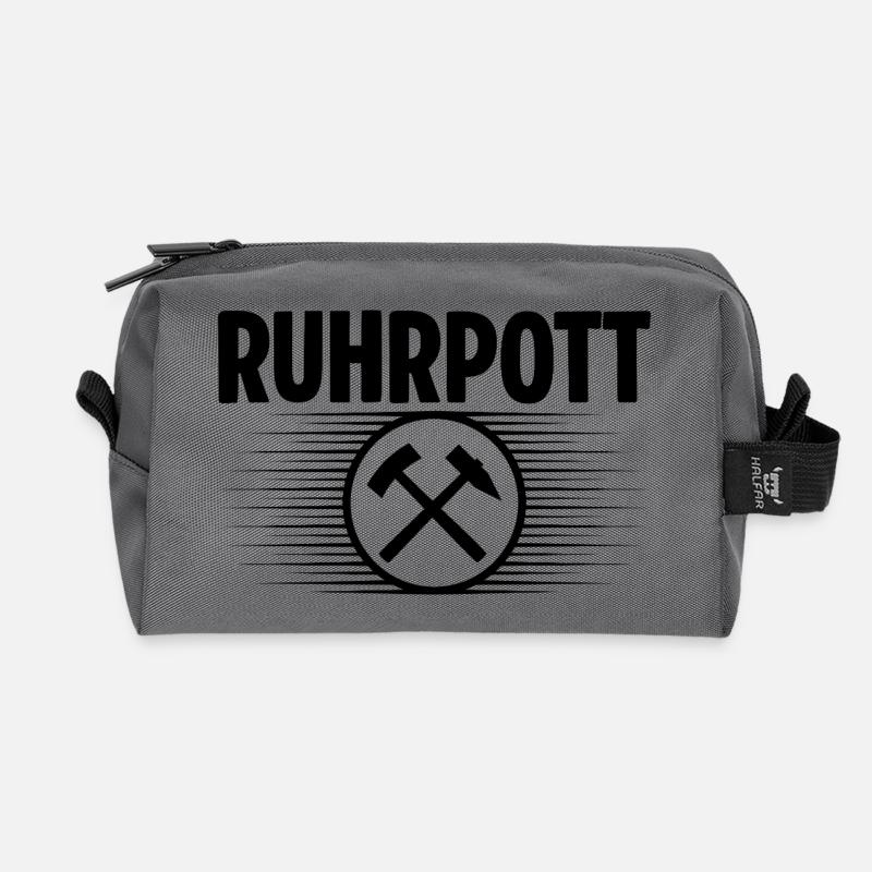 Ruhrpott Glueck auf - Recycelte Kulturtasche - Anthrazit