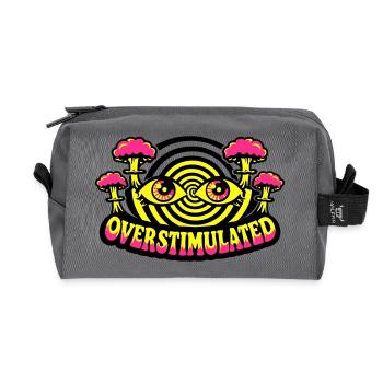 Overstimulated Psychedelic Eyes - Recycelte Kulturtasche - Anthrazit - Vorne