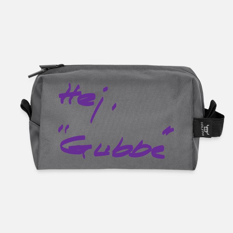 Welcome - different - Swedish - Recycled Toiletry Zip Bag - anthracite