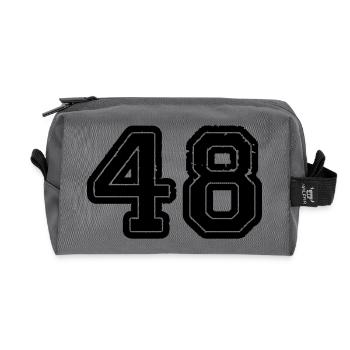 48 - Recycelte Kulturtasche - Anthrazit - Vorne