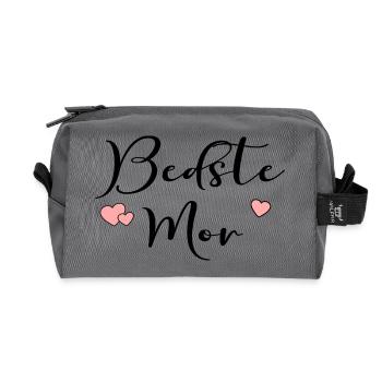 Dänemarks Beste Mama - Recycelte Kulturtasche - Anthrazit - Vorne