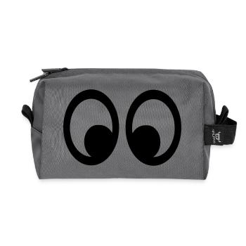 Eyes - Recycled Toiletry Zip Bag - anthracite - Front