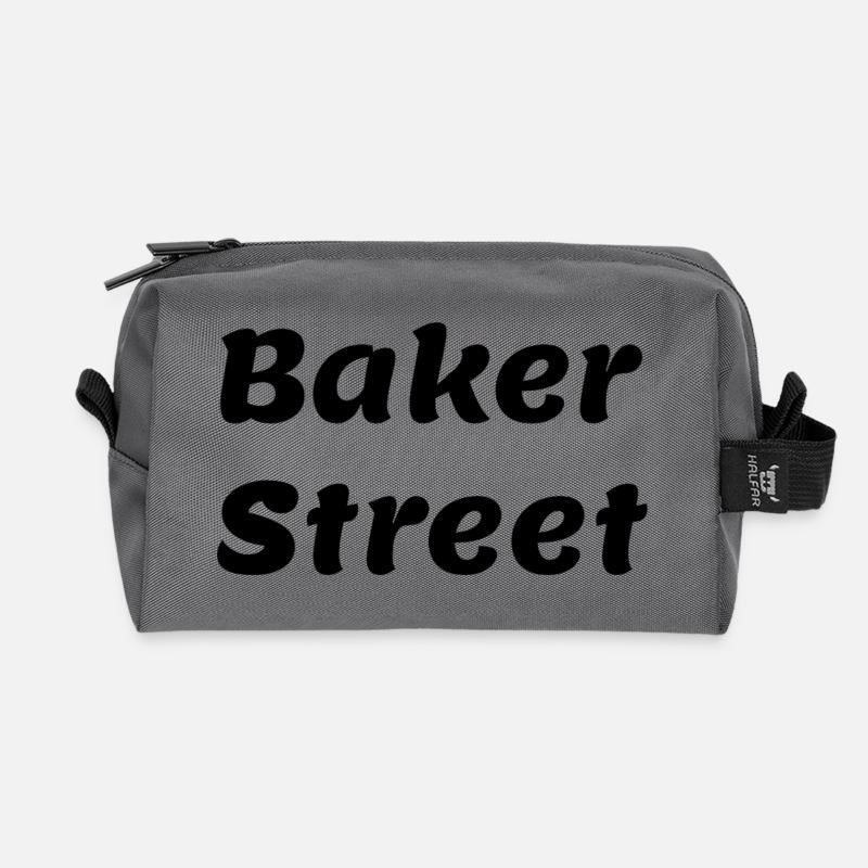 Baker_St- - Recycelte Kulturtasche - Anthrazit