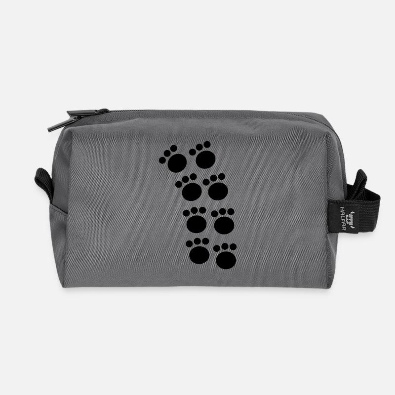 tatzen - Recycelte Kulturtasche - Anthrazit