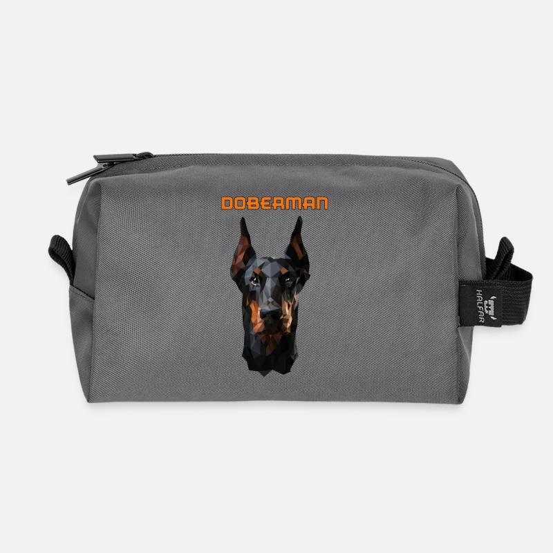 DOBERMAN - Recycelte Kulturtasche - Anthrazit
