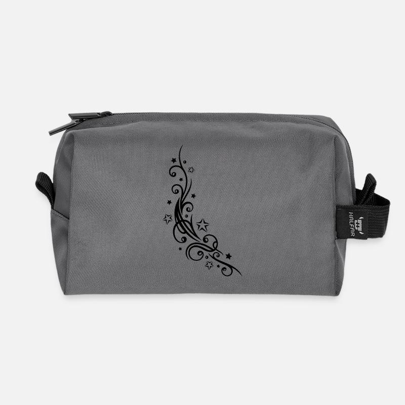 Tribal Tattoo mit vielen Sternen, stars - Recycelte Kulturtasche - Anthrazit