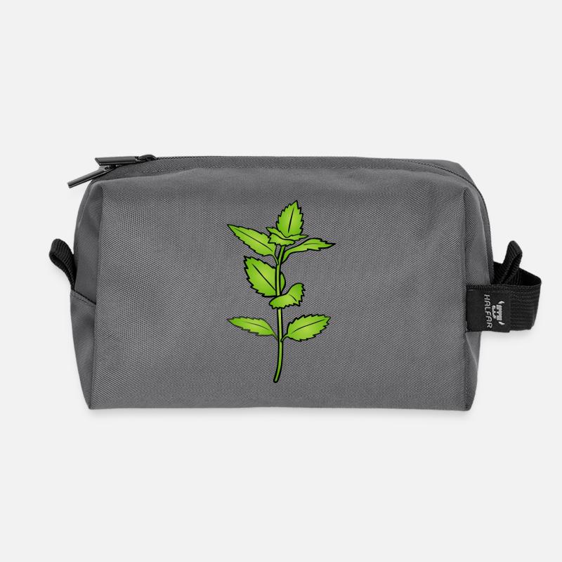 Kräuter - Recycelte Kulturtasche - Anthrazit