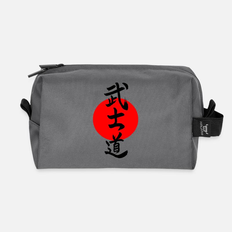 Bushido Kanji - Recycelte Kulturtasche - Anthrazit