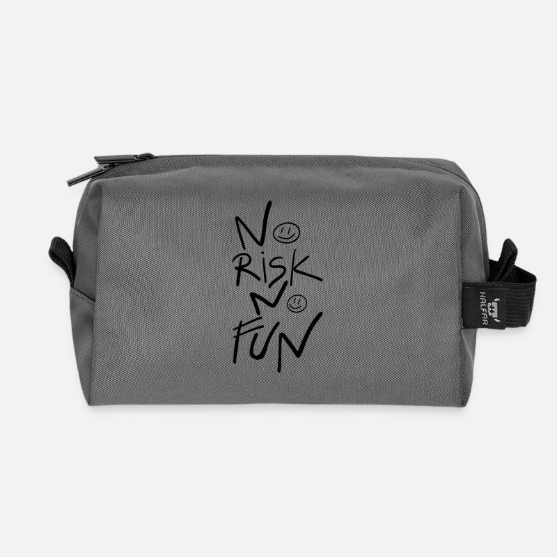 Pas de risque, pas de plaisir - Trousse de toilette en tissu recyclé - anthracite