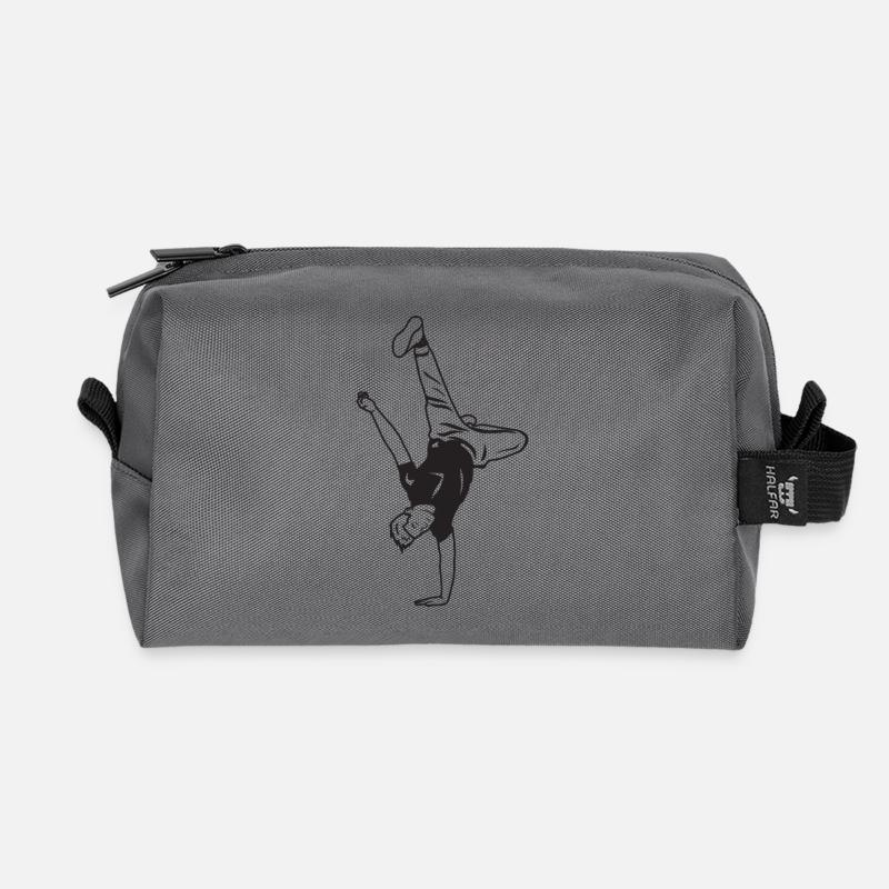 B Boy - Recycelte Kulturtasche - Anthrazit