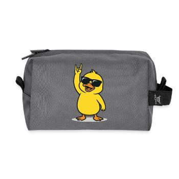 Rockin' Chick - Recycled Toiletry Zip Bag - anthracite - Front