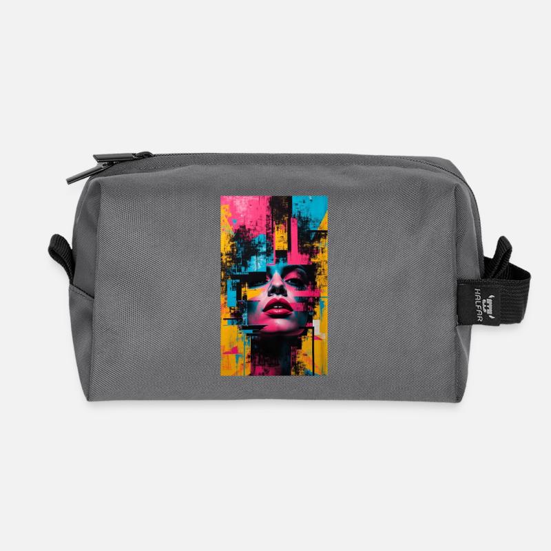 Abstrakte Urban Mode Kunst - Recycelte Kulturtasche - Anthrazit
