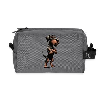 Allemand à poil dur Propriétaire allemand à poil dur - Trousse de toilette en tissu recyclé - anthracite - Devant