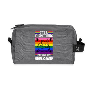 It's A Furry Thing You Wouldn't Understand - Recycelte Kulturtasche - Anthrazit - Vorne