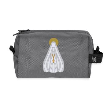 Virgin Mary Rosary Veil - Recycled Toiletry Zip Bag - anthracite - Front
