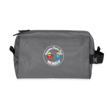 Awesome Dads Club Member of the Dads' Club - Recycled Toiletry Zip Bag - anthracite - Front