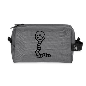 Wurm - Line - Recycelte Kulturtasche - Anthrazit - Vorne