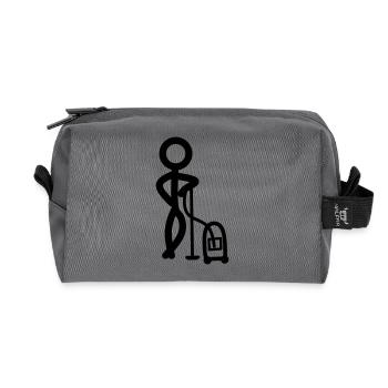 Stickman Clean - Recycled Toiletry Zip Bag - anthracite - Front