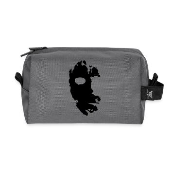 blood halloween horror - Recycled Toiletry Zip Bag - anthracite - Front