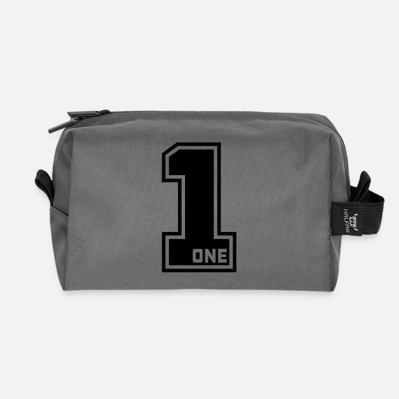 one___f1 - Recycelte Kulturtasche - Anthrazit