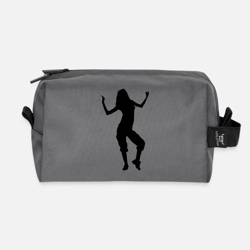 dancing - Recycelte Kulturtasche - Anthrazit