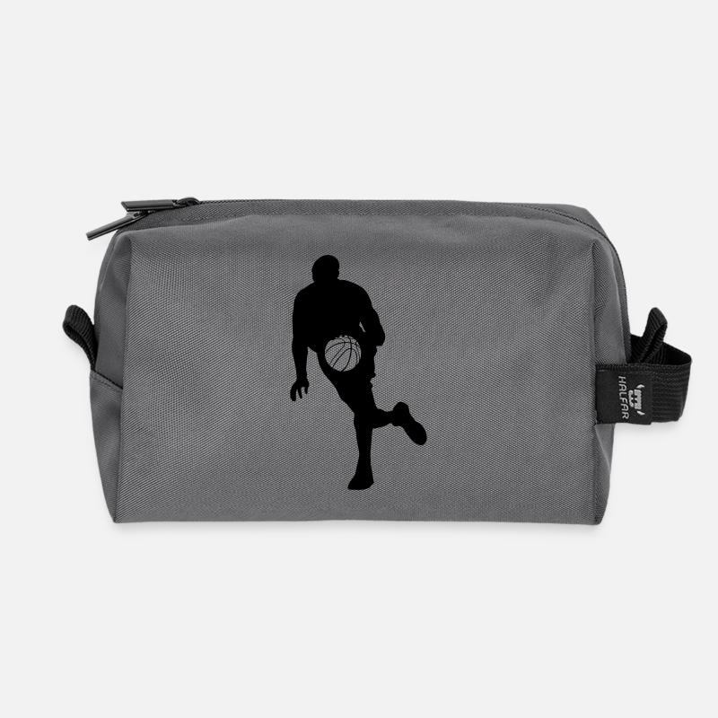 Basketball - Recycelte Kulturtasche - Anthrazit