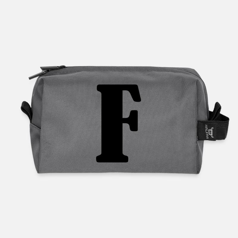 F - Recycelte Kulturtasche - Anthrazit