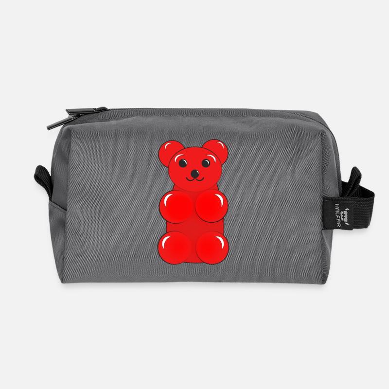 Gummibär - Recycelte Kulturtasche - Anthrazit