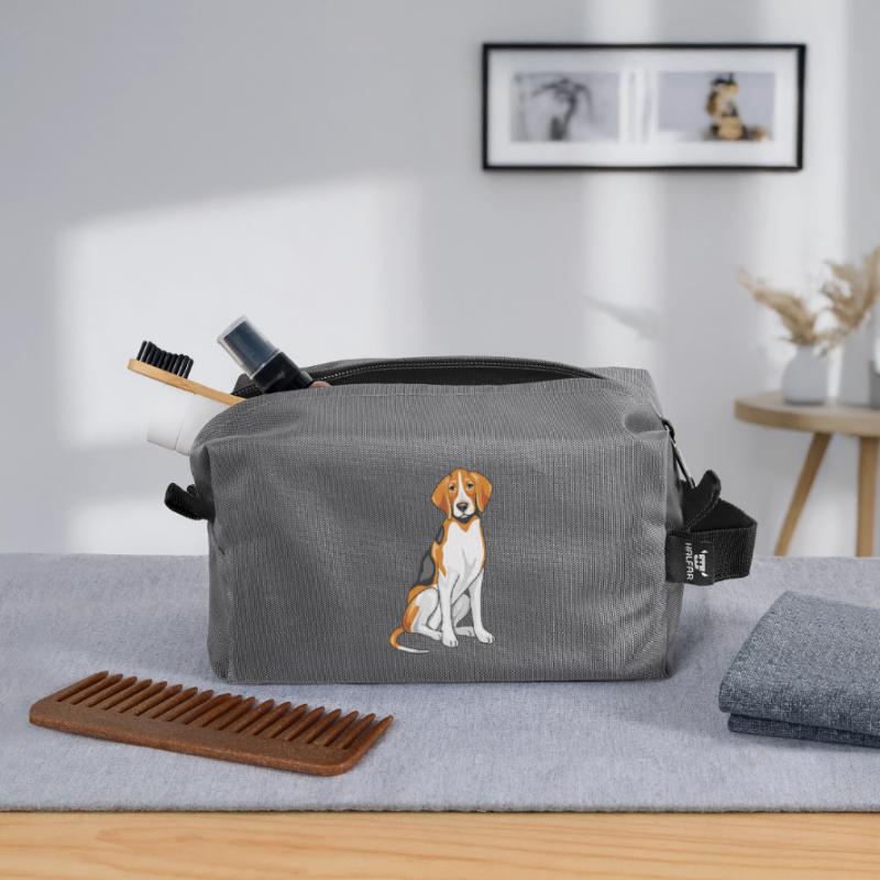 Sitzender Foxhound Recycelte Kulturtasche