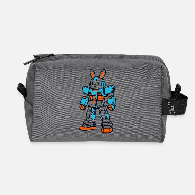 Rabbit Mecha - Recycelte Kulturtasche - Anthrazit