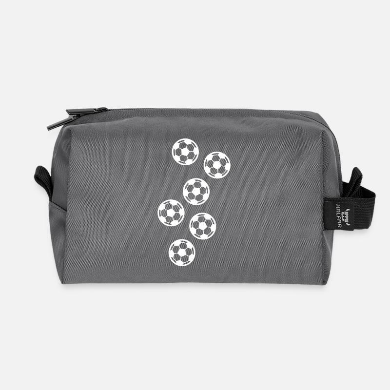 Fussball Ball - Recycelte Kulturtasche - Anthrazit