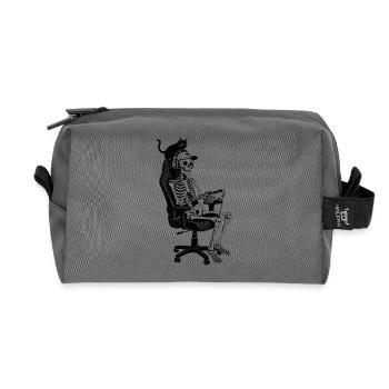 Squelette de jeu - Trousse de toilette en tissu recyclé - anthracite - Devant