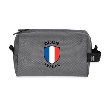 Schildentwurf von Dijon France - Recycelte Kulturtasche - Anthrazit - Vorne