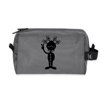 Peace Alien - Black - Trousse de toilette en tissu recyclé - anthracite - Devant