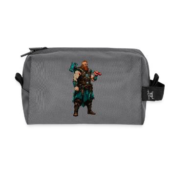 Wikinger Krieger - Recycelte Kulturtasche - Anthrazit - Vorne