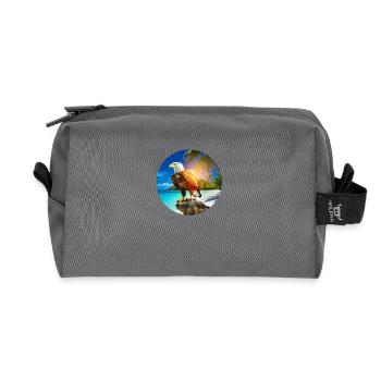 Eagle at Eagle Beach Aruba Summer Vacation - Recycled Toiletry Zip Bag - anthracite - Front
