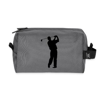 golf - Recycelte Kulturtasche - Anthrazit - Vorne