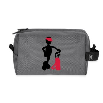 Golf - Recycelte Kulturtasche - Anthrazit - Vorne