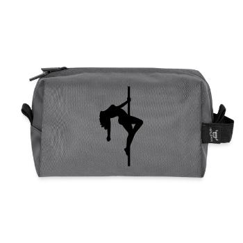 Pole dancer stripper poledance sexy girl hot - Recycelte Kulturtasche - Anthrazit - Vorne
