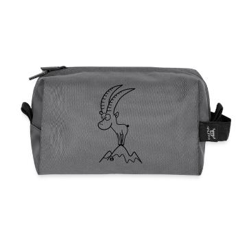 Steinbock - Capricorn - Recycelte Kulturtasche - Anthrazit - Vorne