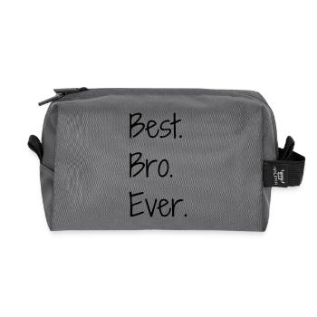 Frère Frangin Frere Naissance Bébé Frérot - Trousse de toilette en tissu recyclé - anthracite - Devant