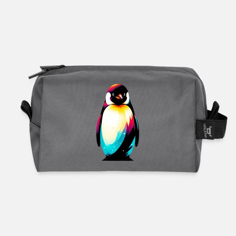Pinguin - Recycelte Kulturtasche - Anthrazit