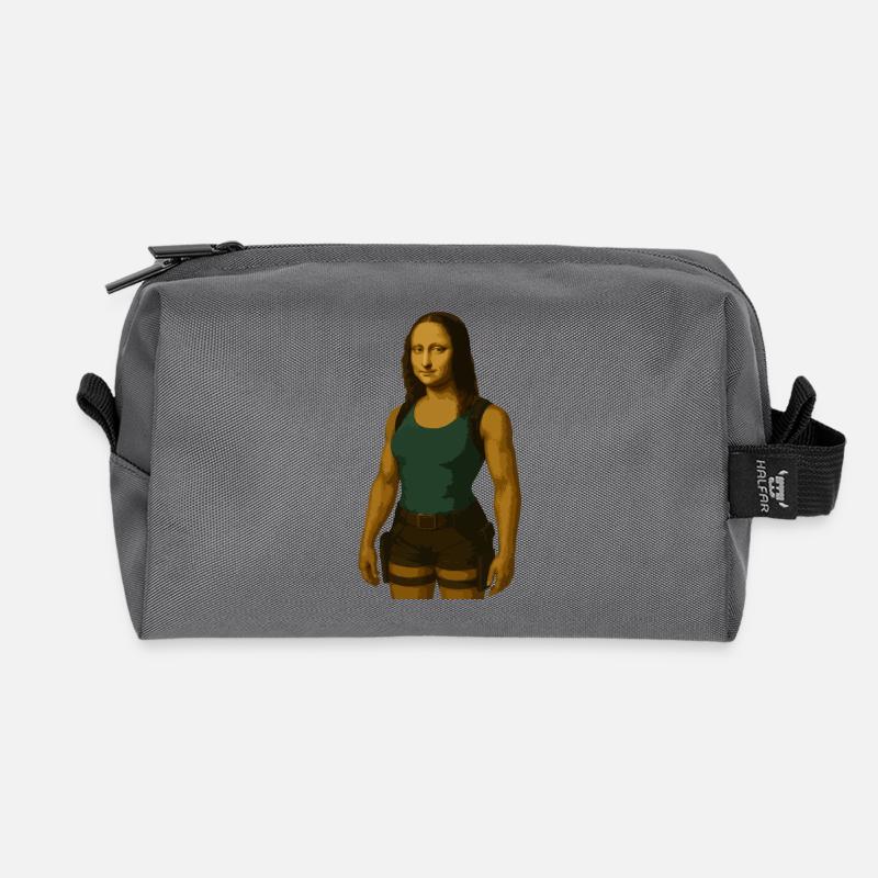 Mona Lara - Recycled Toiletry Zip Bag - anthracite