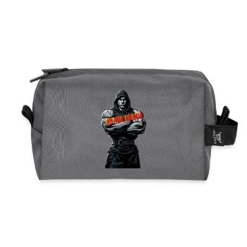 Ombre forte, pas de douleur, pas de gain - Trousse de toilette en tissu recyclé - anthracite - Devant