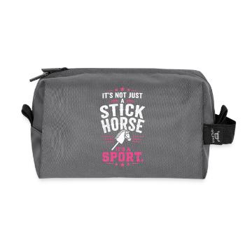 Es ist kein Steckenpferd, es ist Sport - Recycelte Kulturtasche - Anthrazit - Vorne