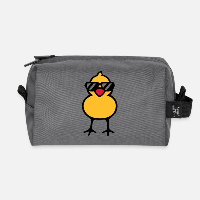 cool chick (rd) - Trousse de toilette en tissu recyclé - anthracite