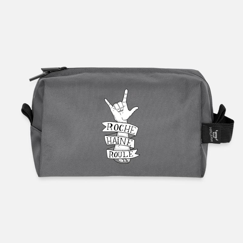Traduction Approximative #2 - Trousse de toilette en tissu recyclé - anthracite